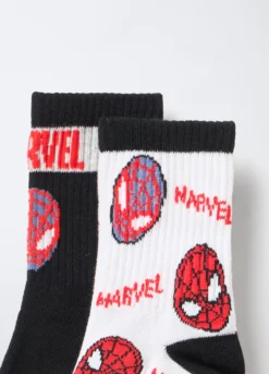 Pack 2 calze da tennis Marvel in misto cotone bambino