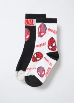 Pack 2 calze da tennis Marvel in misto cotone bambino