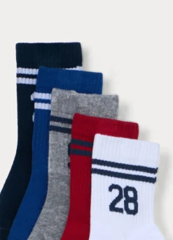 Pack 5 calze misto cotone