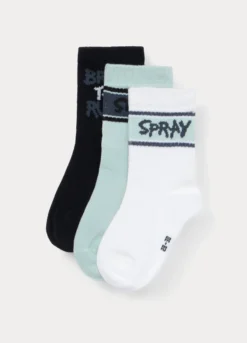 Pack 3 calze sportive in spugna stretch