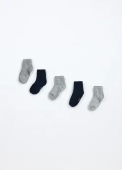 Pack 5 calzini corti misto cotone