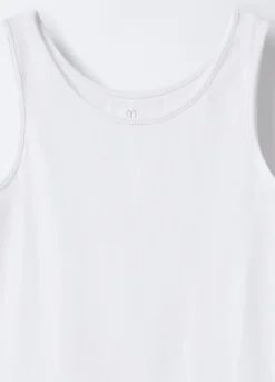 Pack 3 canotte in jersey di cotone stretch ragazza