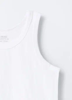 Pack 2 canotte in jersey di cotone stretch ragazzo