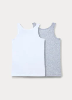 Pack 2 canotte in jersey di puro cotone ragazzo