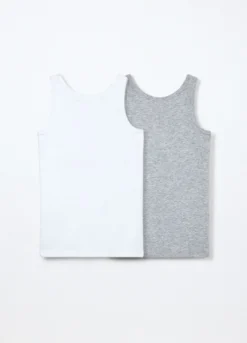 Pack 2 canotte in puro cotone bambino