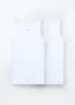 Pack 2 canotte in puro cotone ragazzo