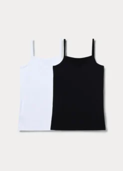Pack 2 canotte intime in jersey di cotone stretch ragazza