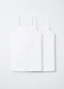Pack 2 canotte intime in jersey di cotone stretch ragazza