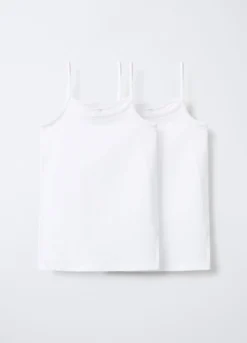 Pack 2 canotte intime in jersey di cotone stretch ragazza