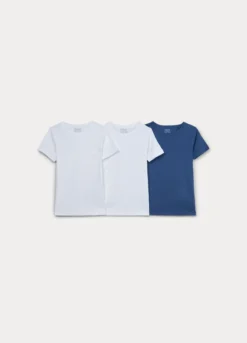 Pack 3 magliette intime in costina di puro cotone bambino