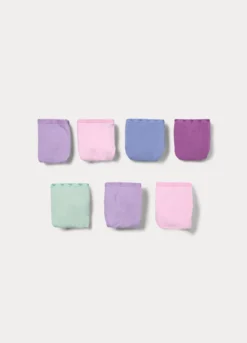 Pack 7 slip in jersey di cotone stretch ragazza
