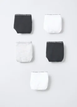Pack 5 slip in jersey di cotone stretch ragazza