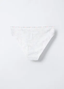 Pack 7 slip in jersey di puro cotone ragazza