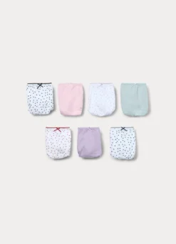 Pack 7 slip in jersey di puro cotone ragazza