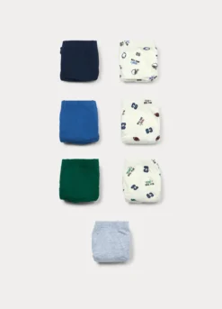 Pack 7 slip in jersey di puro cotone ragazzo