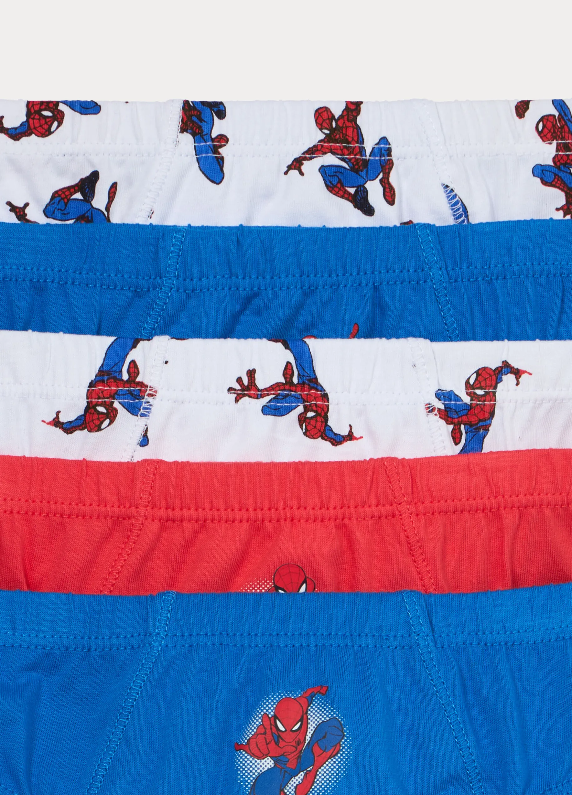 Pack 5 slip in jersey Spider Man di puro cotone bambino
