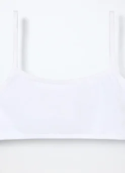 Pack 2 top in jersey di cotone stretch ragazza
