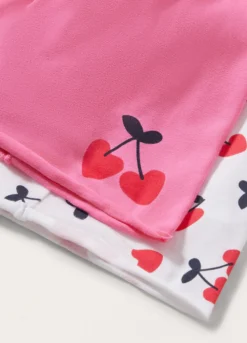 Pack 2 berettini in cotone stretch neonata