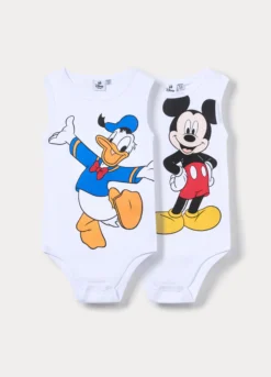 Pack 2 body Disney in costina di puro cotone