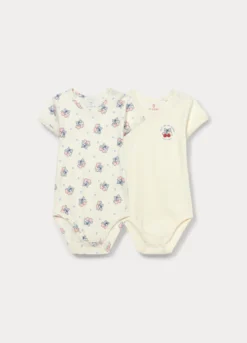 Pack 2 body in costina di puro cotone