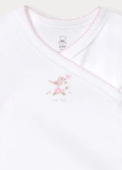 Pack 2 body in costina di puro cotone neonata