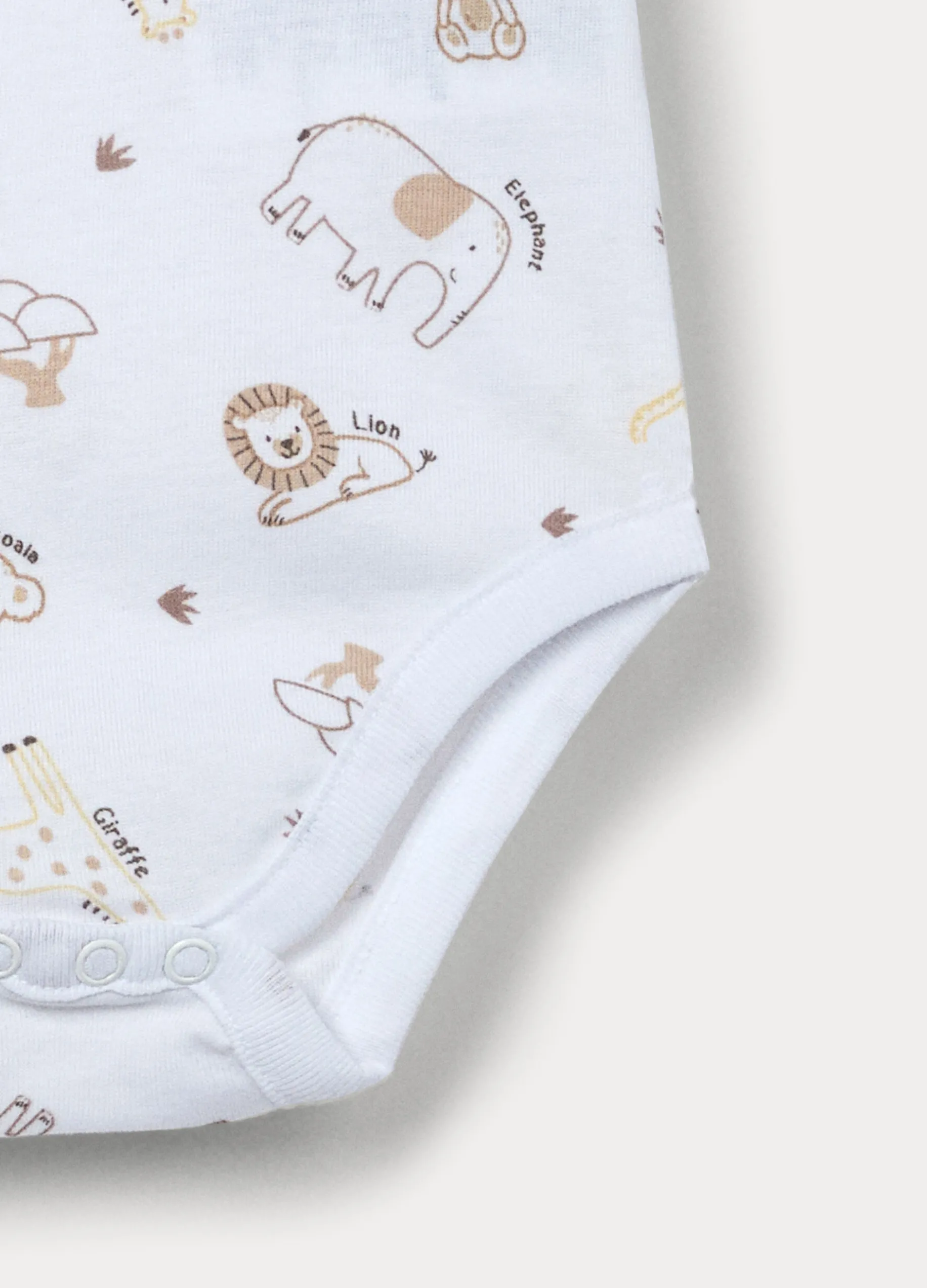 Pack 3 body in costina di puro cotone