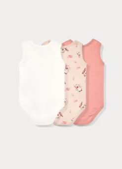 Pack 3 body in costina di puro cotone