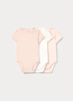 Pack 3 body in costina di puro cotone