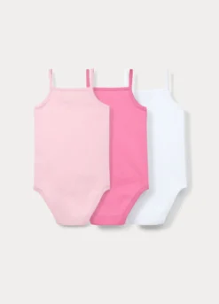 Pack 3 body in costina di puro cotone
