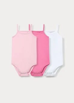 Pack 3 body in costina di puro cotone