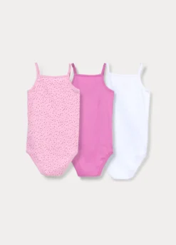 Pack 3 body in costina di puro cotone