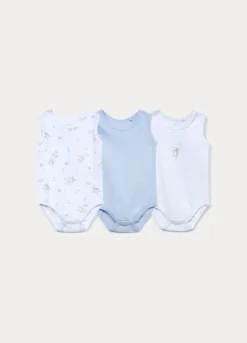 Pack 3 body in costina di puro cotone
