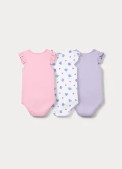 Pack 3 body in costina di puro cotone