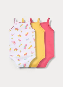 Pack 3 body in costina di puro cotone
