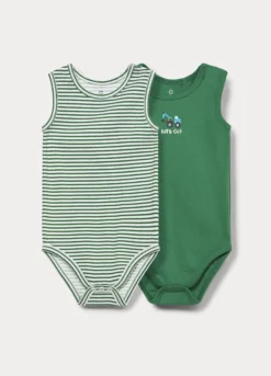 Pack 2 body in costina di puro cotone