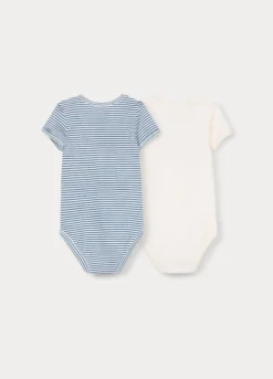 Pack 2 body in costina di puro cotone