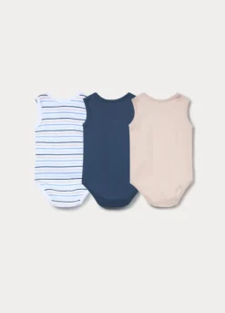 Pack 3 body in costina di puro cotone