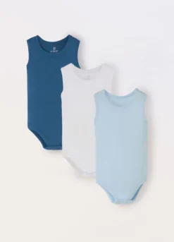 Pack 3 body in costina di puro cotone