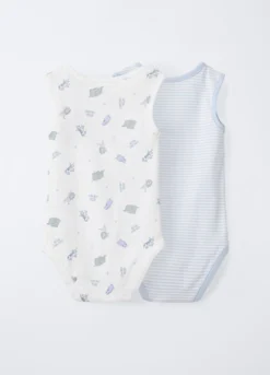 Pack 2 body in costina di puro cotone