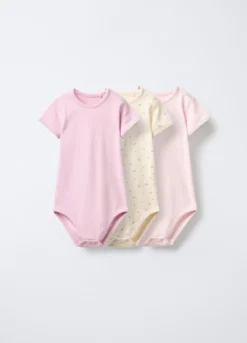 Pack 3 body in interlock di puro cotone