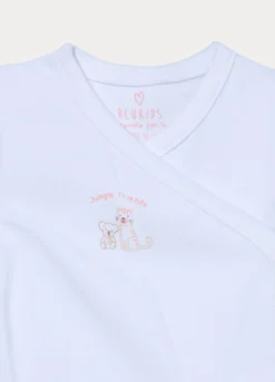 Pack 2 body in interlock di puro cotone neonata