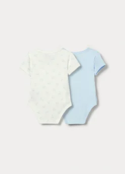 Pack 2 body in interlock di puro cotone neonato
