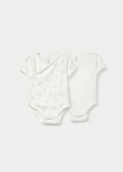 Pack 2 body in interlock di puro cotone neonato
