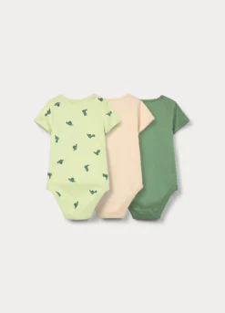 Pack 3 body in interlock di puro cotone
