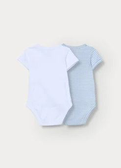 Pack 2 body in interlock di puro cotone neonato