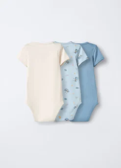 Pack 3 body in interlock di puro cotone neonato