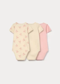 Pack 3 body in puro cotone