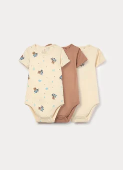 Pack 3 body in puro cotone