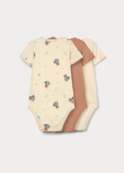 Pack 3 body in puro cotone