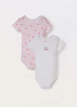 Pack 2 body in puro cotone neonato